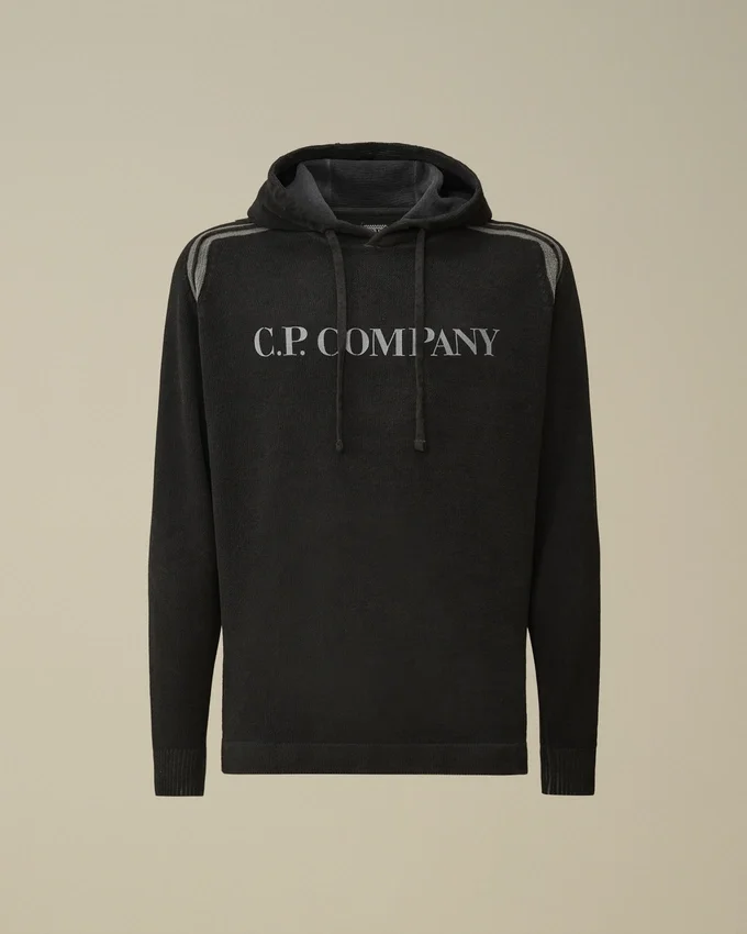 Cotton Chenille Double Dyed Hooded Sweater