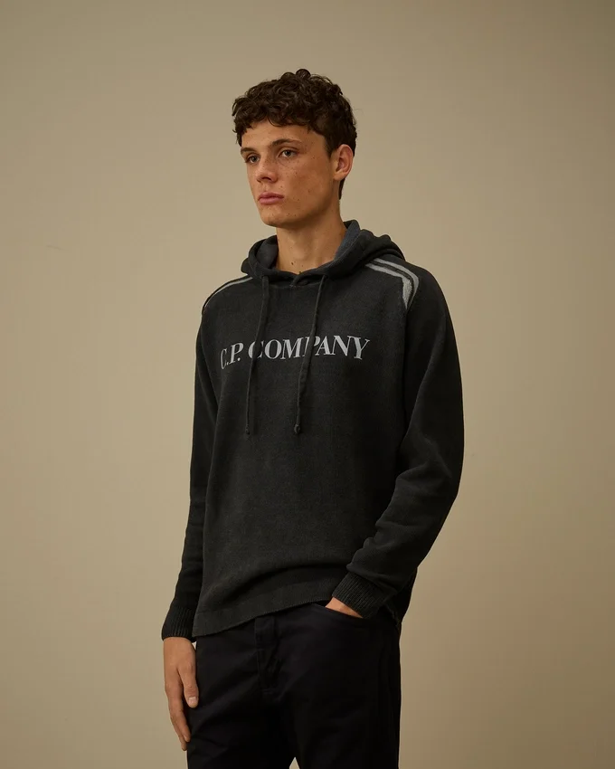 Cotton Chenille Double Dyed Hooded Sweater