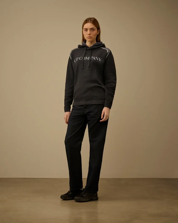 Cotton Chenille Double Dyed Hooded Sweater