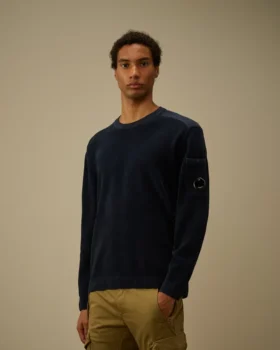 Cotton Chenille Lens Sweater