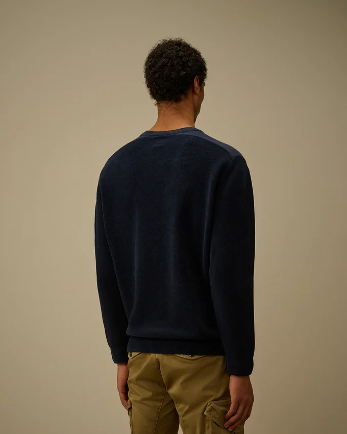 Cotton Chenille Lens Sweater