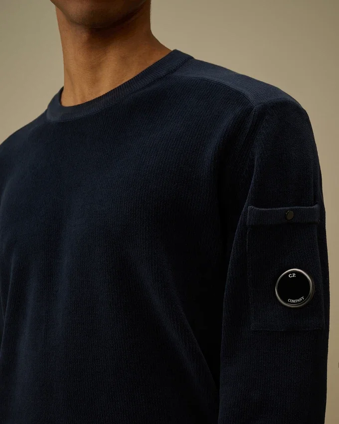 Cotton Chenille Lens Sweater
