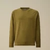 Cotton Crepe Double Dyed Crewneck Sweater