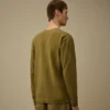 Cotton Crepe Double Dyed Crewneck Sweater