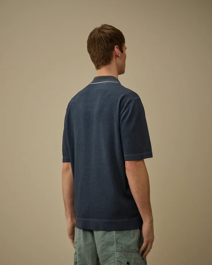 Cotton Crepe Double Dyed Polo