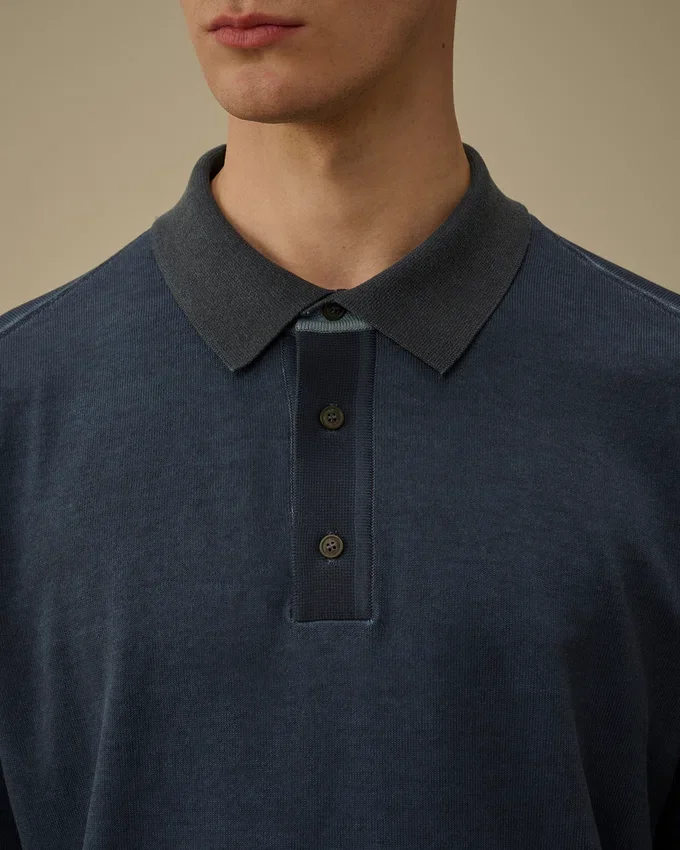 Cotton Crepe Double Dyed Polo