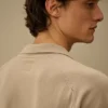 Cotton Crepe Short Sleeve Polo Sweater