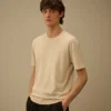 Cotton Crepe Short Sleeve Sweater