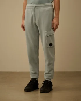 Cotton Diagonal Fleece Cargo Lens Sweatpants