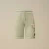 Cotton Diagonal Fleece Cargo Sweatshorts