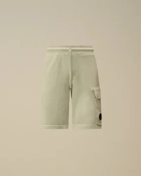 Cotton Diagonal Fleece Cargo Sweatshorts