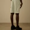Cotton Diagonal Fleece Cargo Sweatshorts