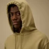 Cotton Diagonal Fleece Hooded Lens Sweatshirt
