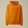 Cotton Diagonal Fleece Hooded Sweatshirt