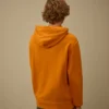 Cotton Diagonal Fleece Hooded Sweatshirt