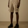 Cotton Gabardine Lens Cargo Shorts