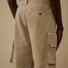 Cotton Gabardine Lens Cargo Shorts