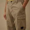 Cotton Gabardine Loose Cargo Pants