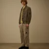 Cotton Gabardine Loose Cargo Pants