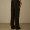 Cotton Gabardine Loose Pants