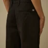 Cotton Gabardine Loose Pants