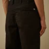 Cotton Gabardine Loose Pinces Pants