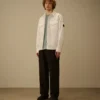Cotton Gabardine Loose Pinces Pants