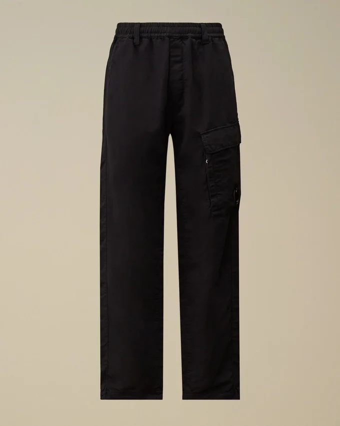 Cotton/Linen Elasticated Lens Cargo Pants