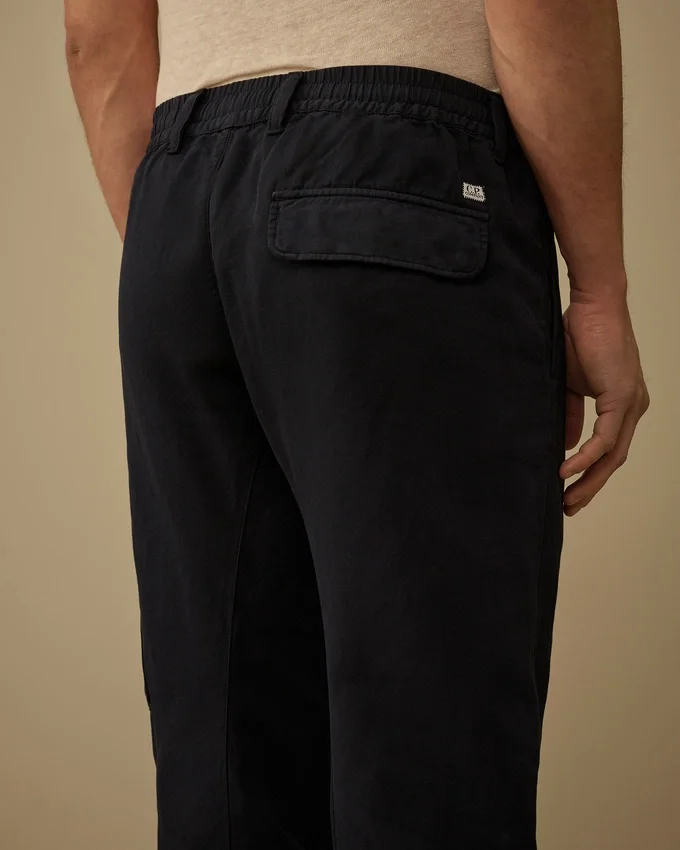 Cotton/Linen Elasticated Lens Cargo Pants