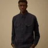 Cotton/Linen Long Sleeve Button Shirt