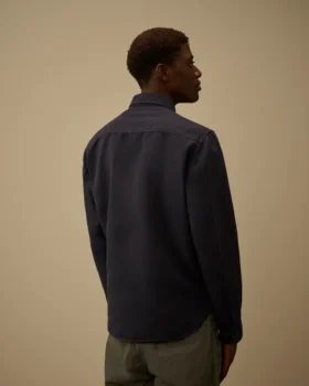 Cotton/Linen Long Sleeve Button Shirt