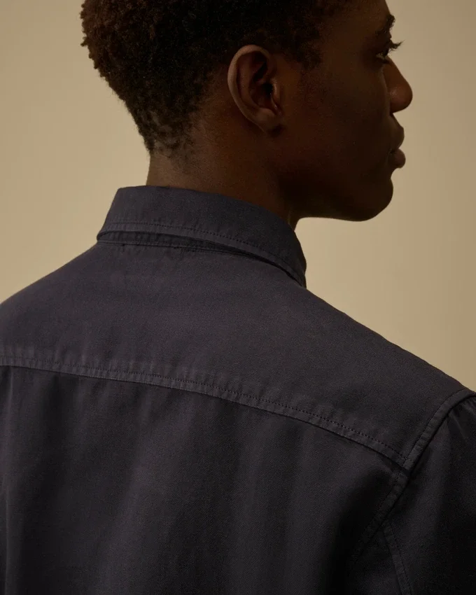 Cotton/Linen Long Sleeve Button Shirt