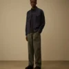 Cotton/Linen Long Sleeve Button Shirt
