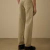 Cotton/Linen No Side Seams Pants