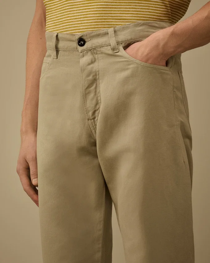 Cotton/Linen No Side Seams Pants
