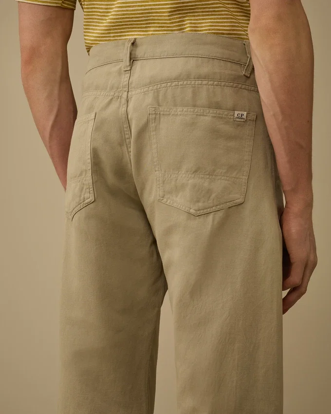 Cotton/Linen No Side Seams Pants