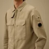 Cotton/Linen Zipped Lens Overshirt