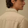 Cotton/Linen Zipped Lens Overshirt