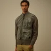 Cotton Mixed Zipped Cardigan