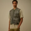 Cotton Mixed Zipped Cardigan