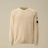 Cotton/Nylon Crewneck Lens Raglan Sweater