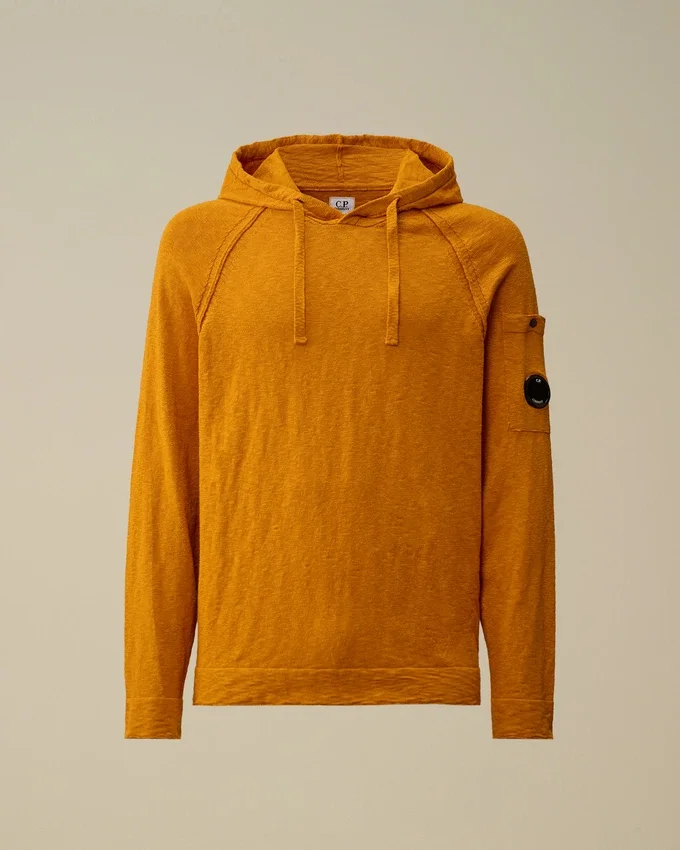Cotton/Nylon Hooded Lens Sweater