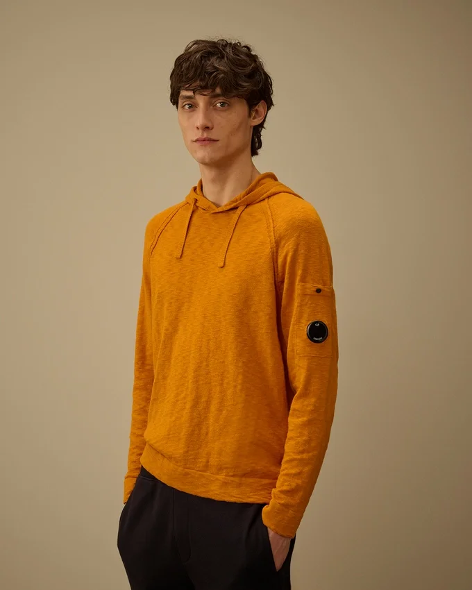 Cotton/Nylon Hooded Lens Sweater