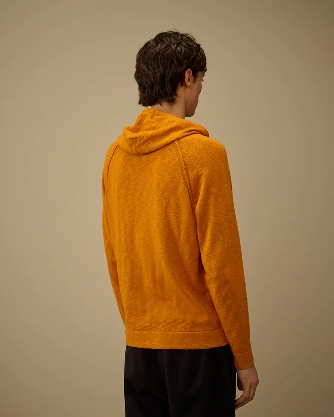 Cotton/Nylon Hooded Lens Sweater