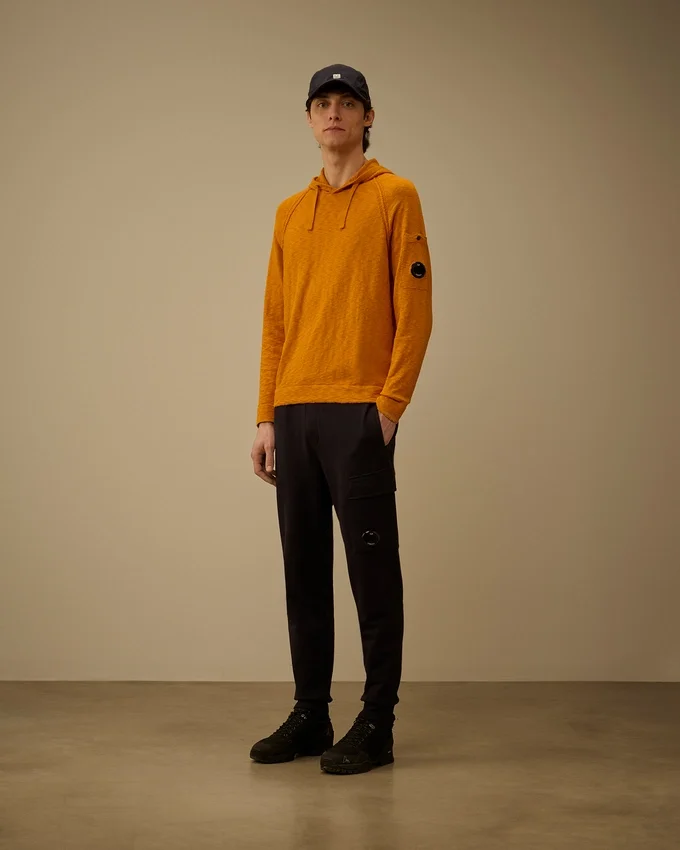 Cotton/Nylon Hooded Lens Sweater