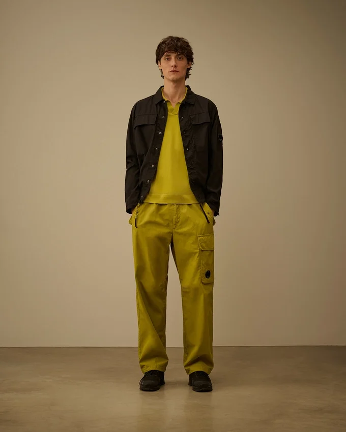 Cotton Rip-Stop Boxy Button Lens Overshirt