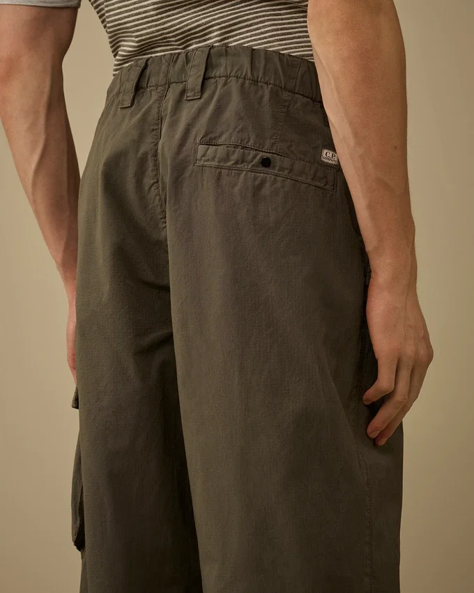 Cotton Rip-Stop Boxy Lens Cargo Pants