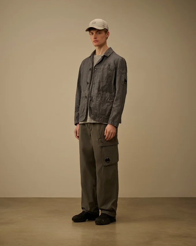 Cotton Rip-Stop Boxy Lens Cargo Pants