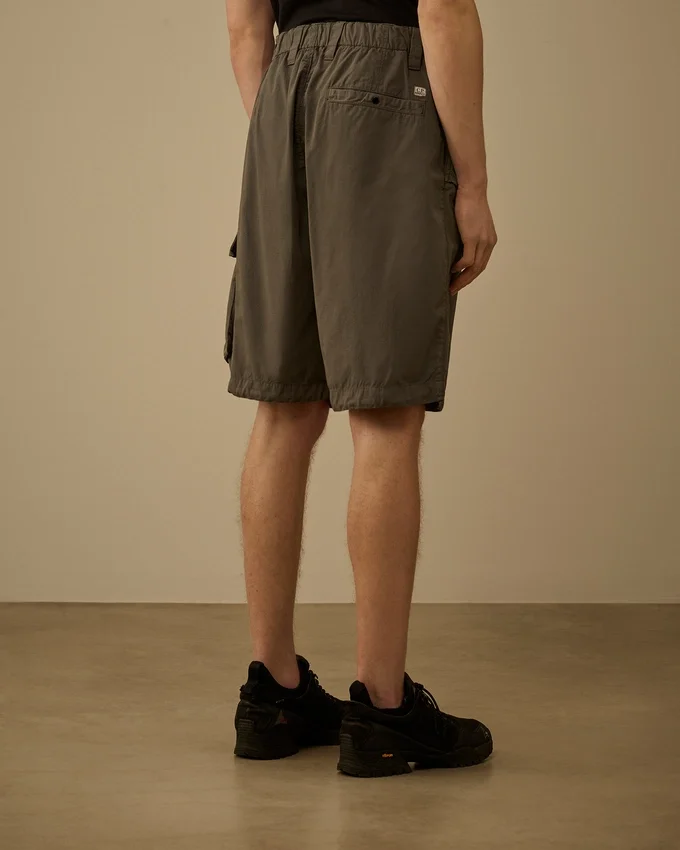 Cotton Rip-Stop Loose Lens Cargo Shorts