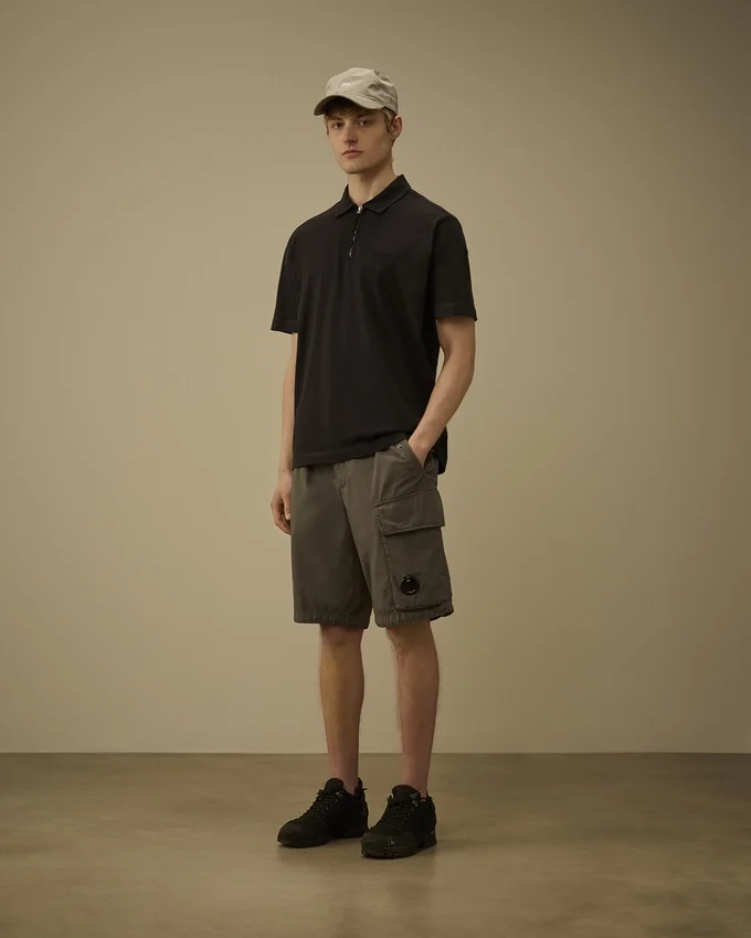 Cotton Rip-Stop Loose Lens Cargo Shorts
